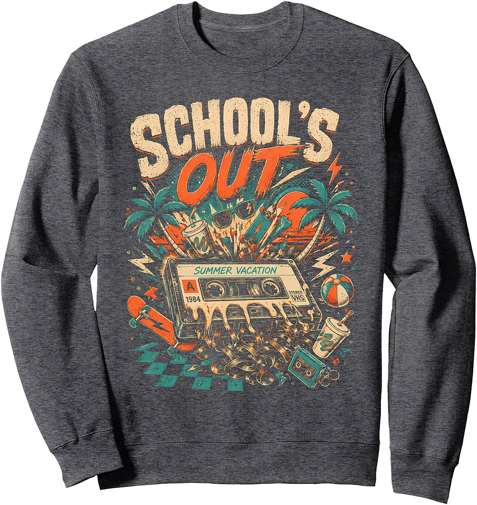 School's Out Summer Break Sweatshirt | Retro 80s Crewneck