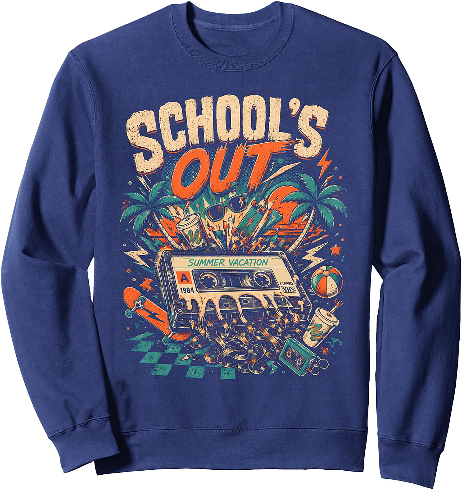 School's Out Summer Break Sweatshirt | Retro 80s Crewneck