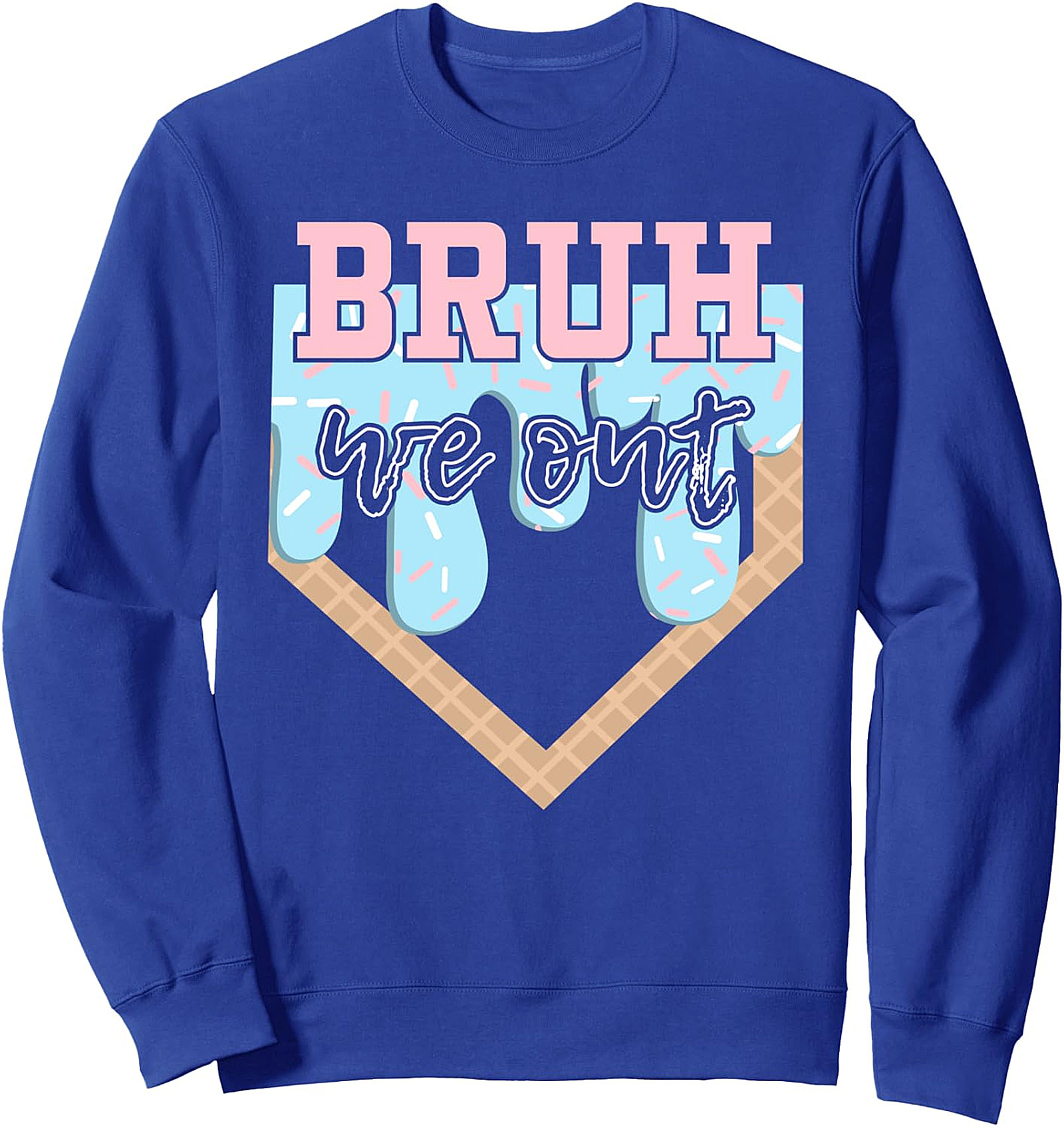 Bruh We Out Baseball Drip Sweatshirt | Last Day of School