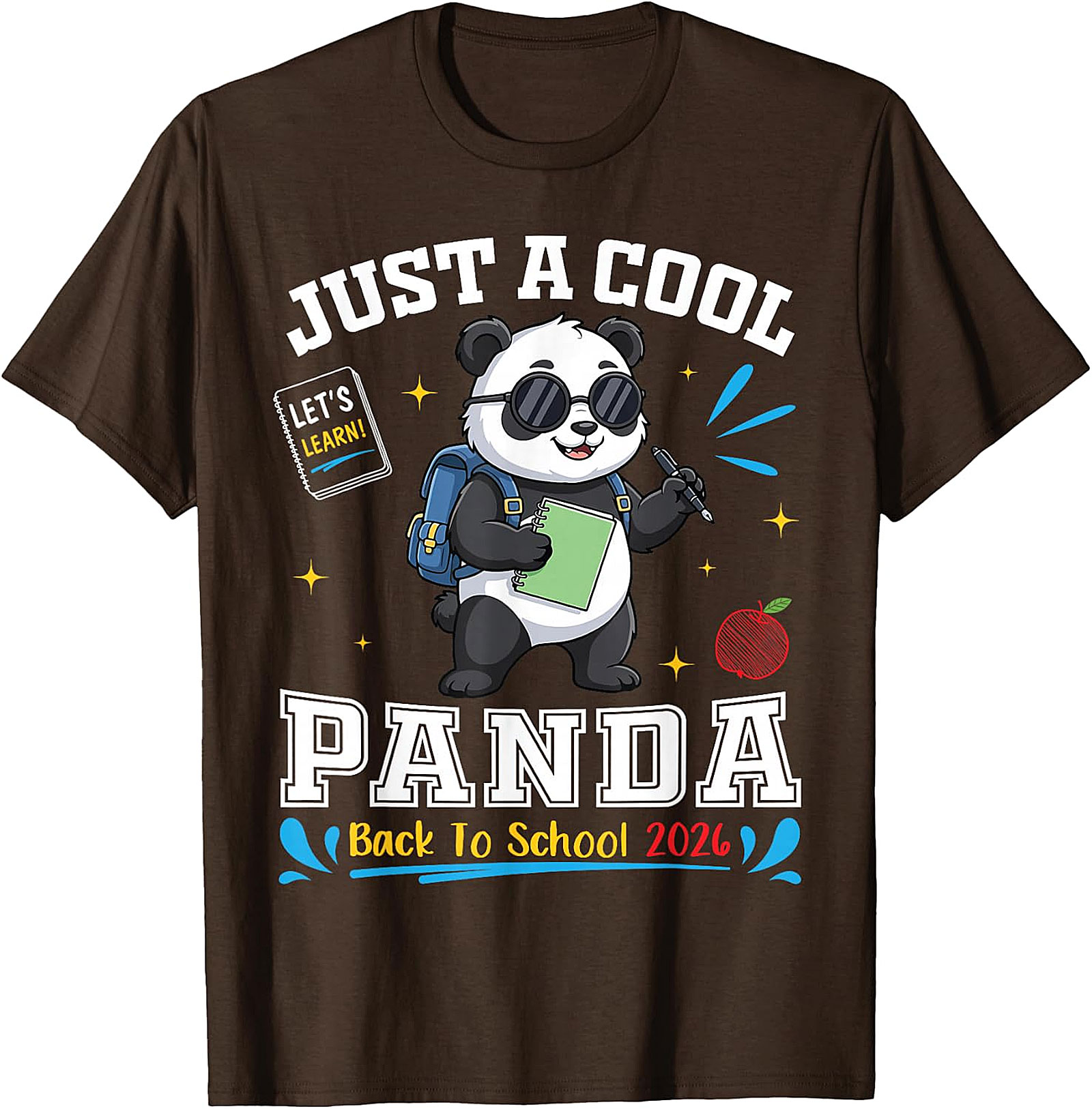 Cool Panda Back to School 2026 T-Shirt | Student Gift Tee
