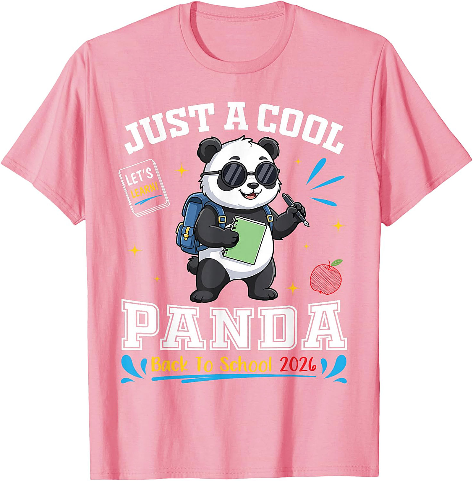 Cool Panda Back to School 2026 T-Shirt | Student Gift Tee