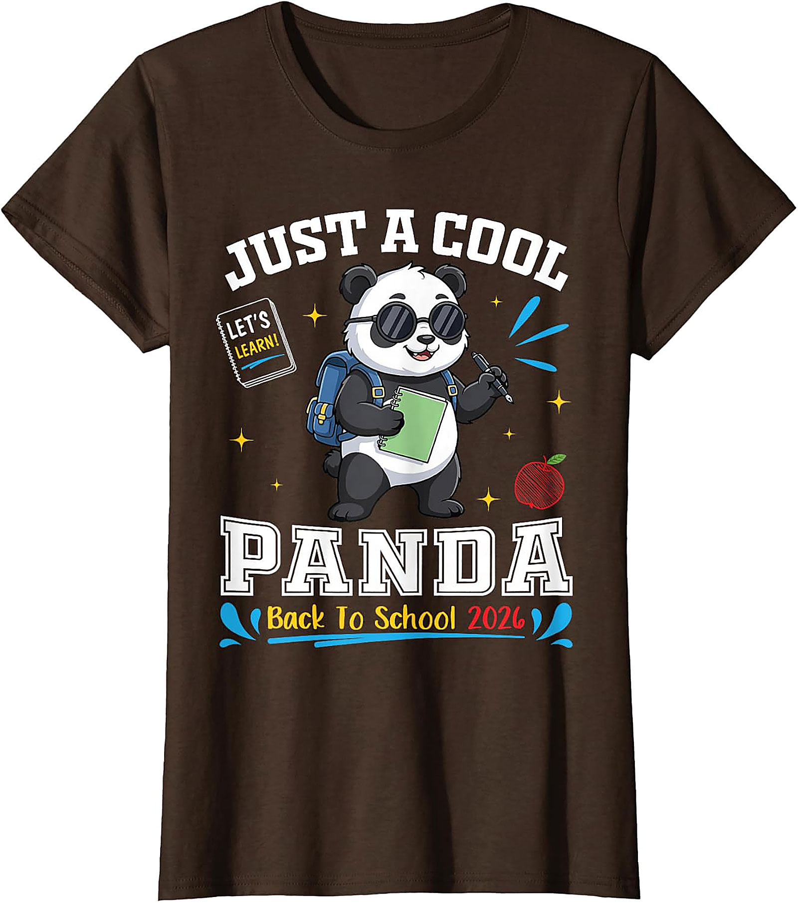 Cool Panda Back to School 2026 T-Shirt | Student Gift Tee