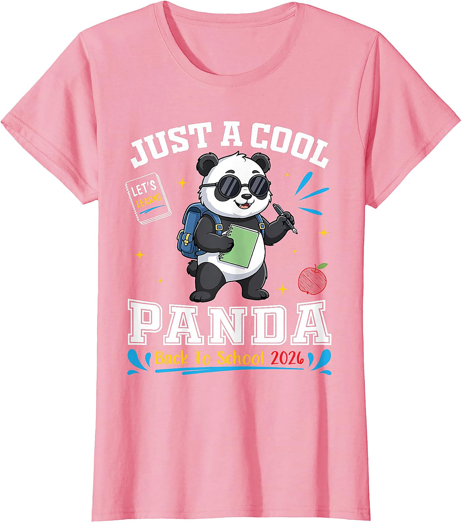 Cool Panda Back to School 2026 T-Shirt | Student Gift Tee
