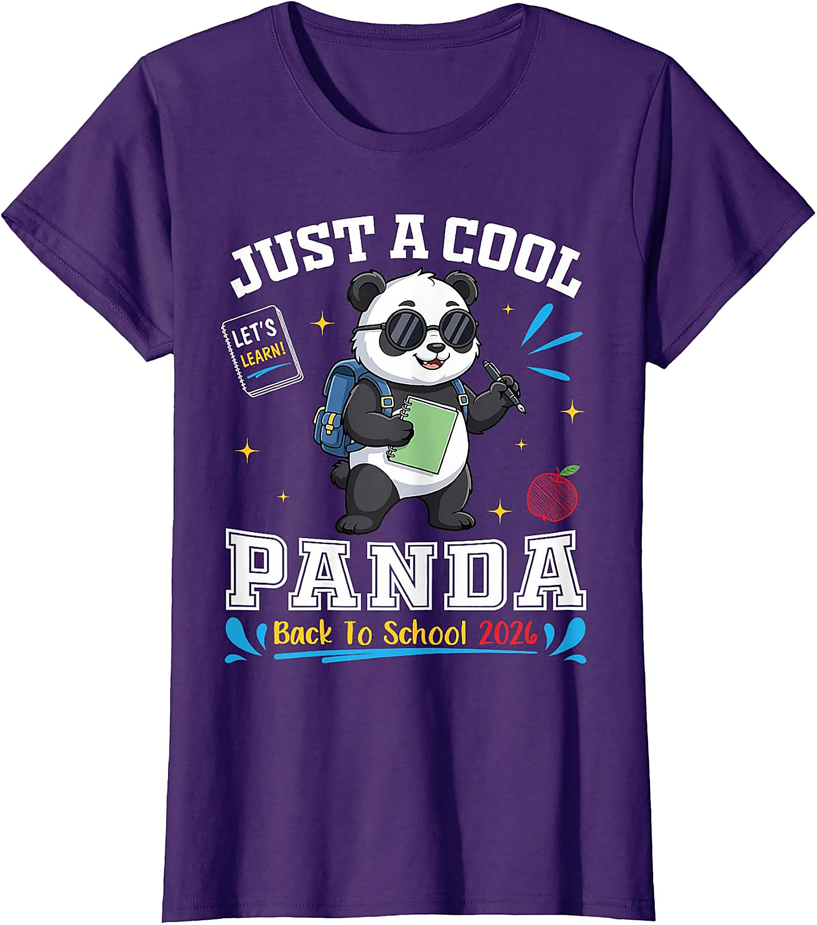 Cool Panda Back to School 2026 T-Shirt | Student Gift Tee