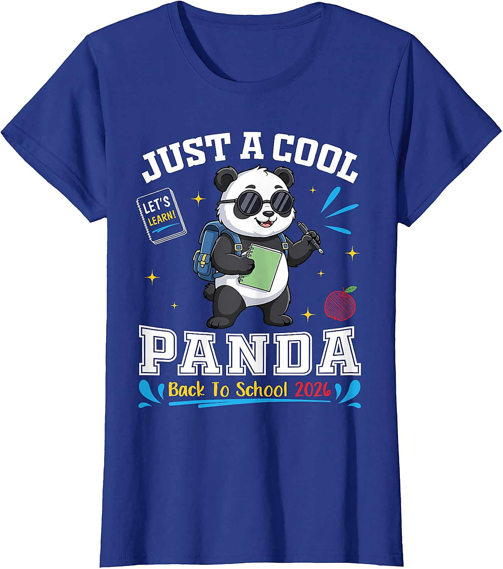 Cool Panda Back to School 2026 T-Shirt | Student Gift Tee