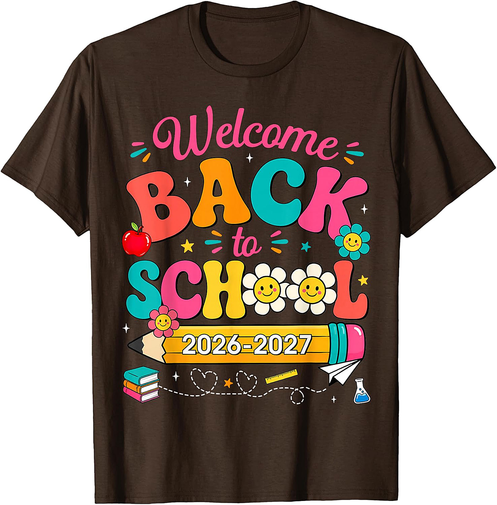 Groovy Back to School 2026-2027 Teacher Student T-Shirt