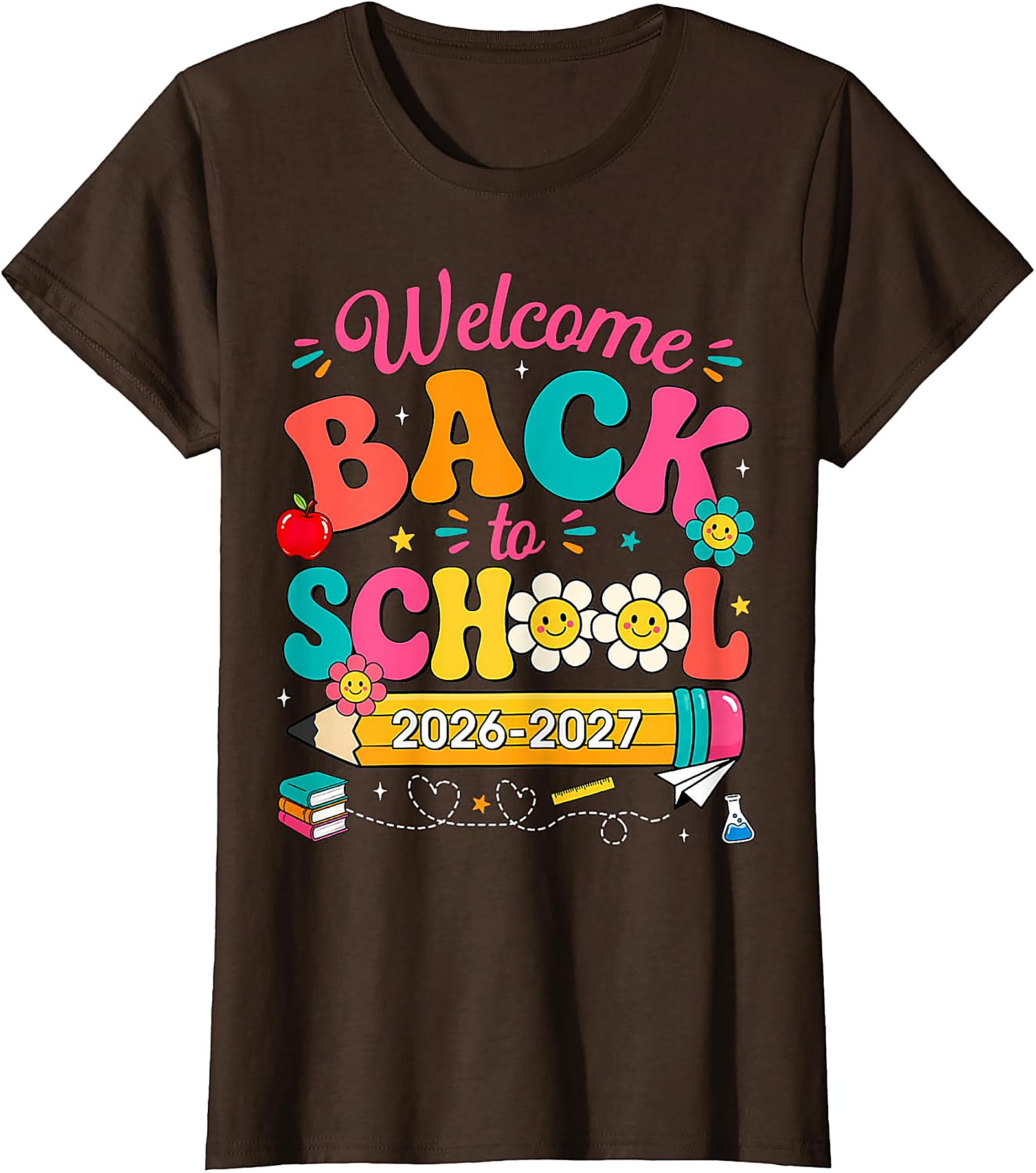 Groovy Back to School 2026-2027 Teacher Student T-Shirt