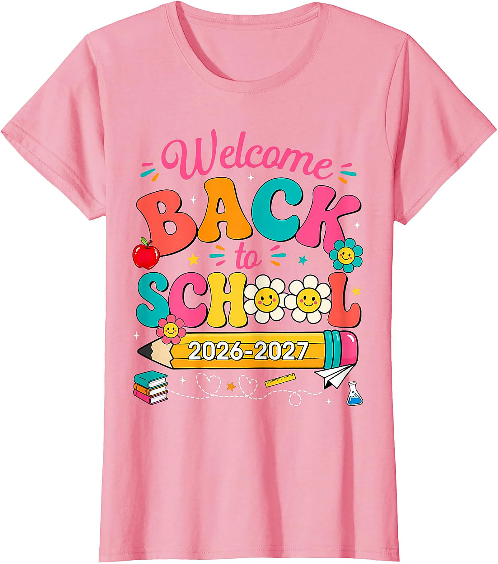 Groovy Back to School 2026-2027 Teacher Student T-Shirt