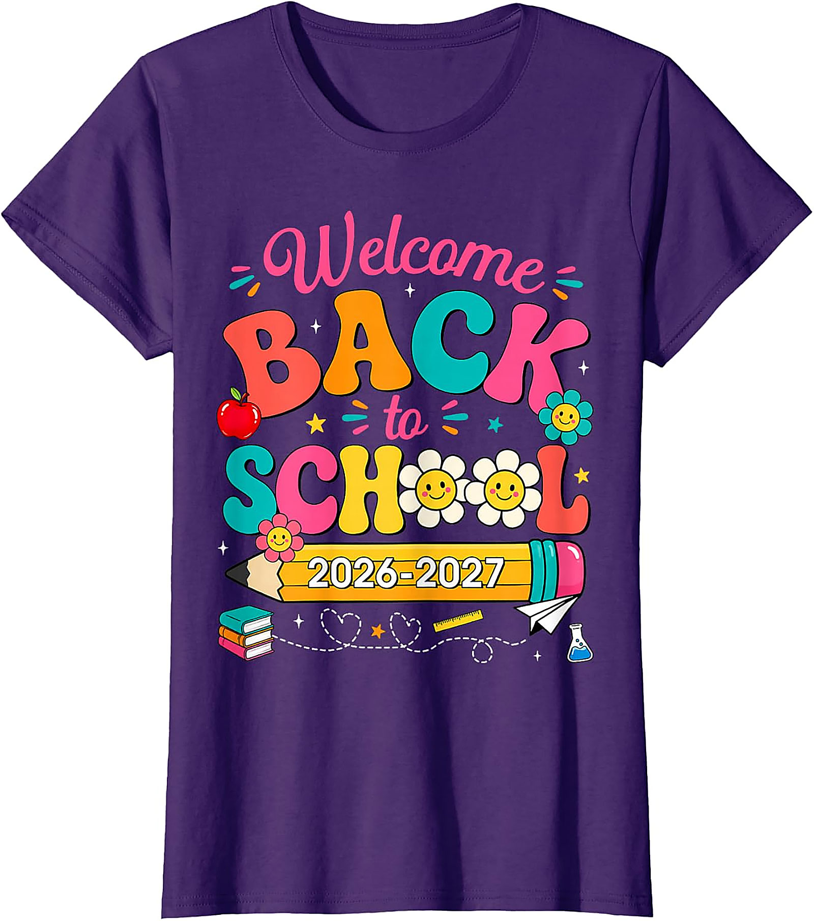 Groovy Back to School 2026-2027 Teacher Student T-Shirt