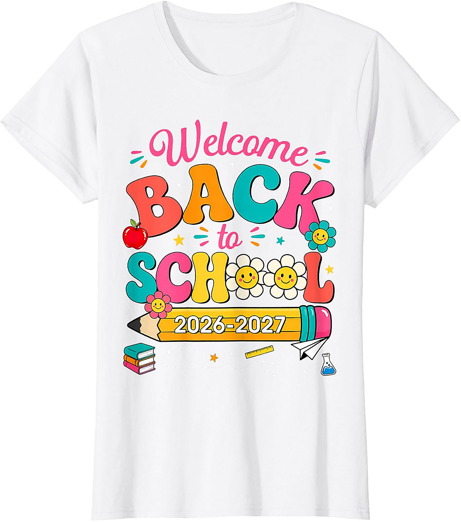 Groovy Back to School 2026-2027 Teacher Student T-Shirt