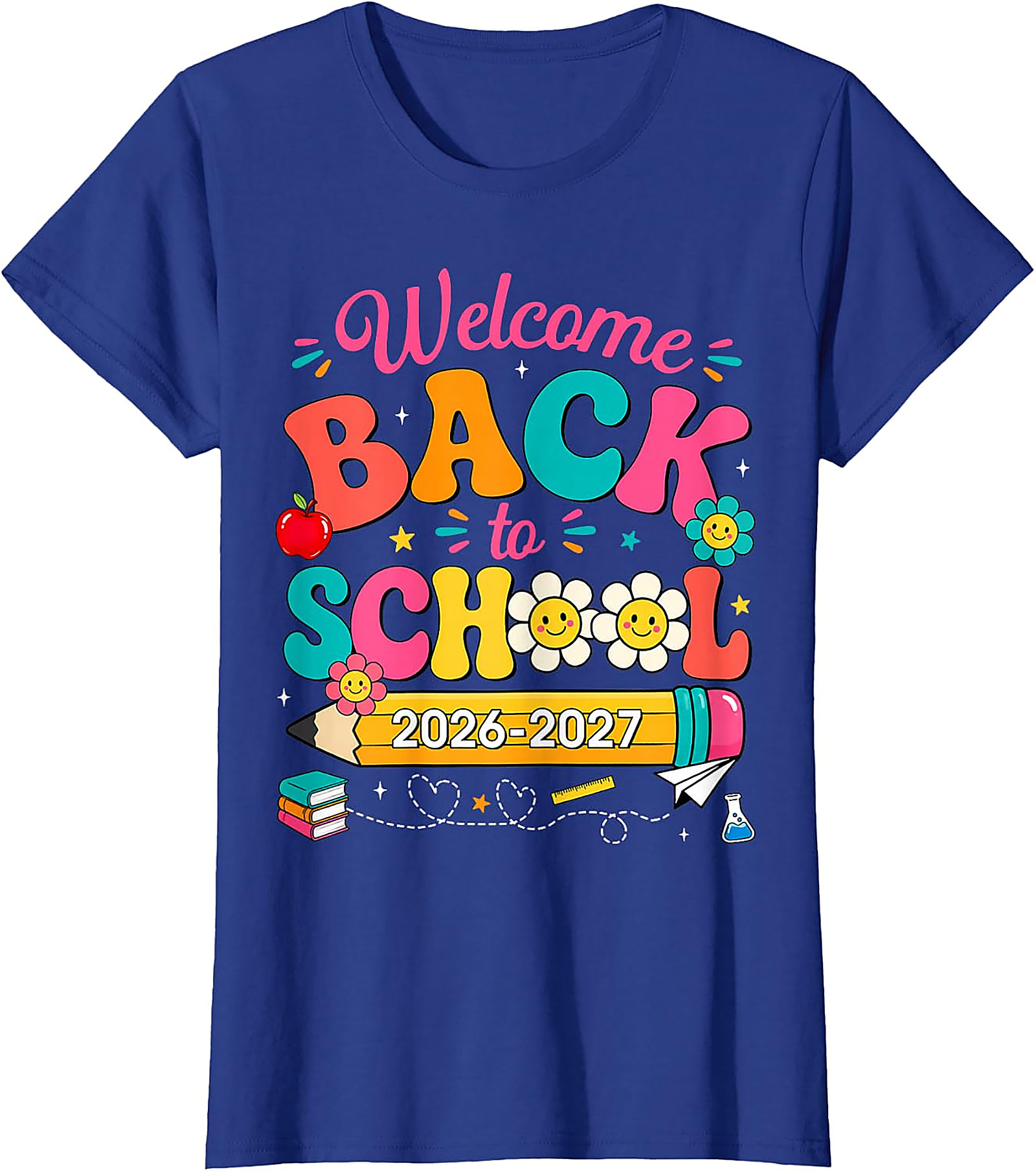 Groovy Back to School 2026-2027 Teacher Student T-Shirt