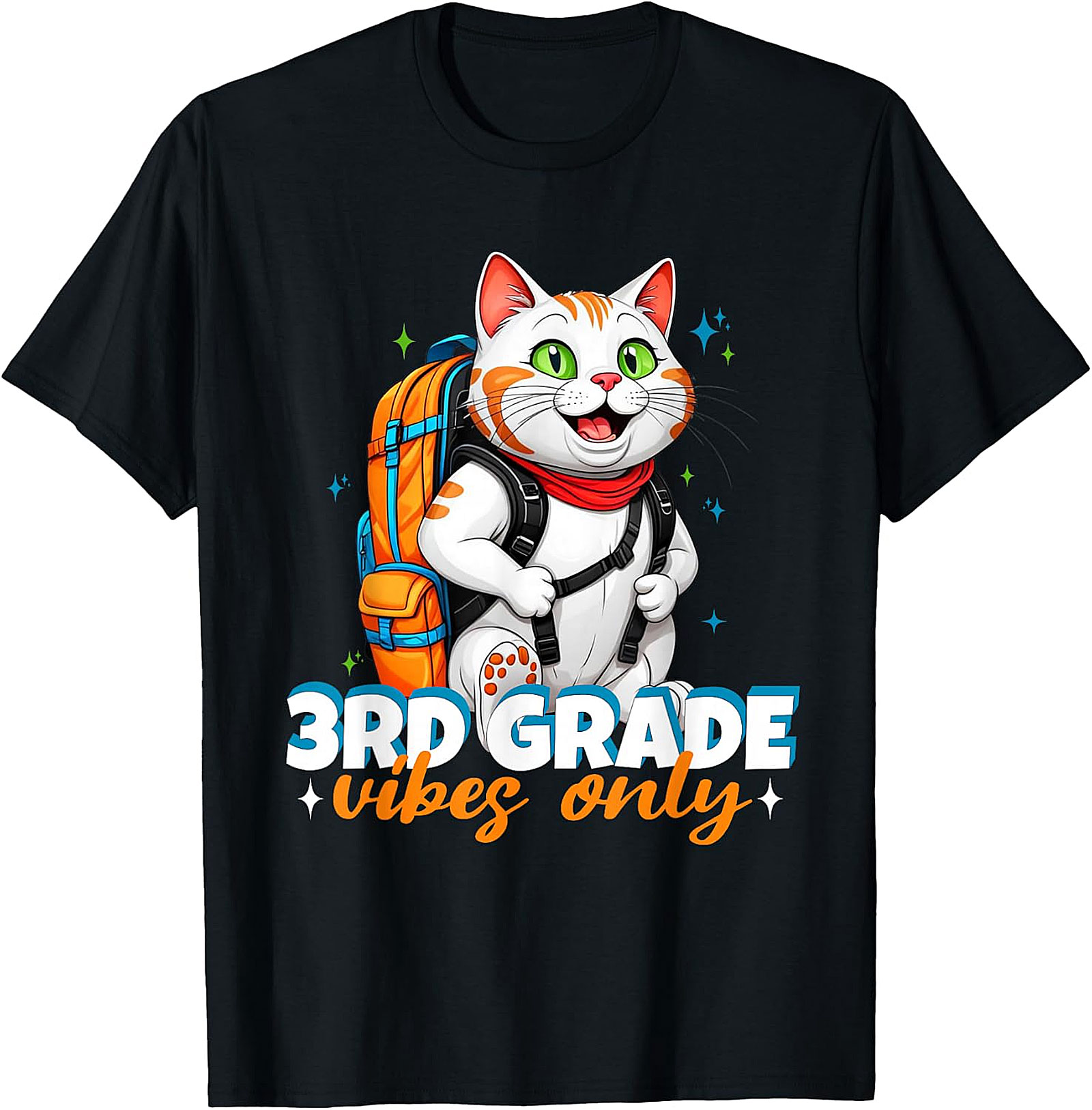 3rd Grade Cat T-Shirt | Back to School Kids Tee