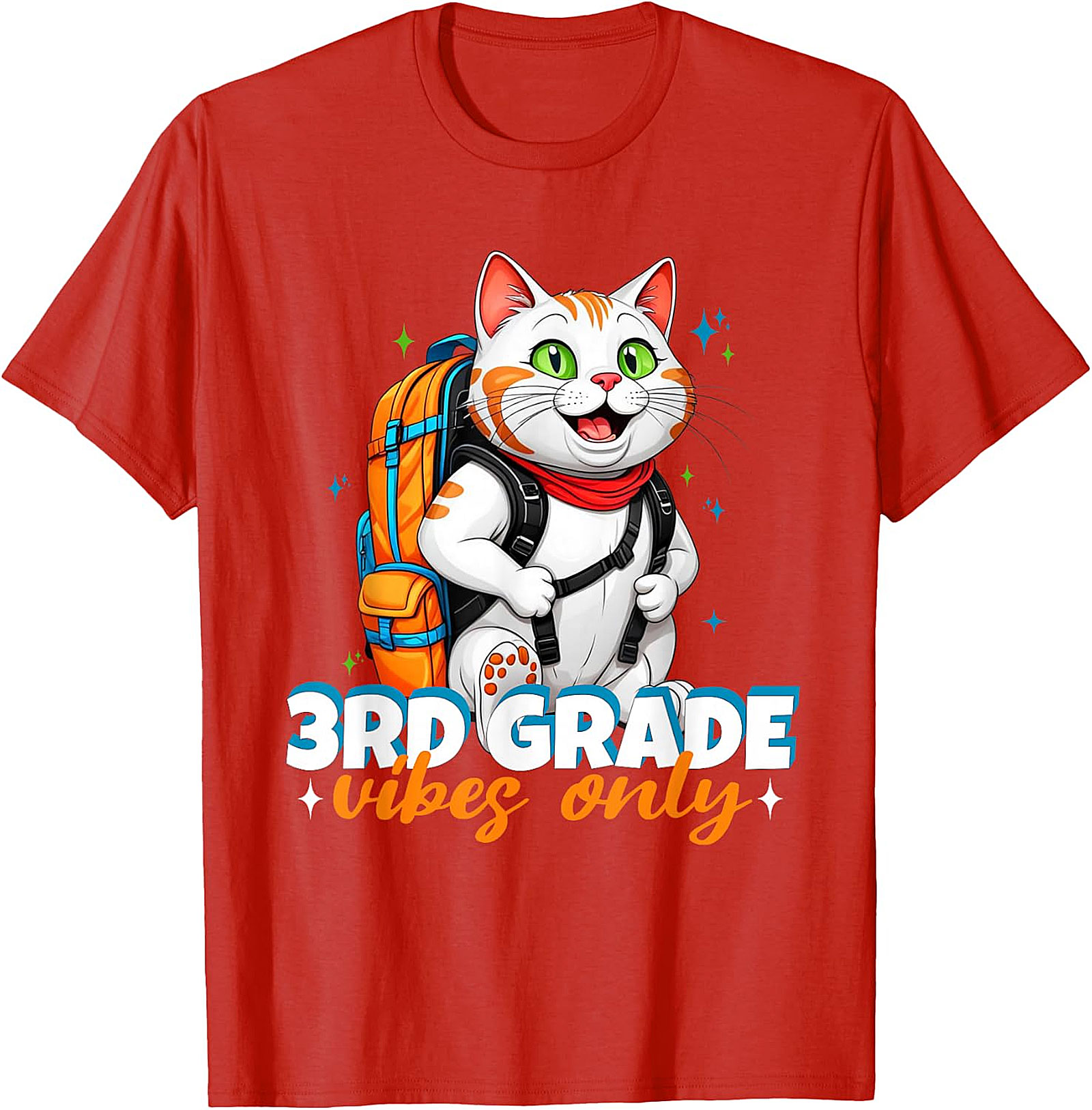 3rd Grade Cat T-Shirt | Back to School Kids Tee