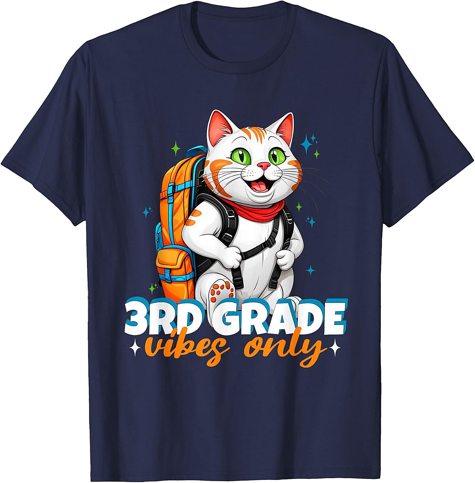3rd Grade Cat T-Shirt | Back to School Kids Tee