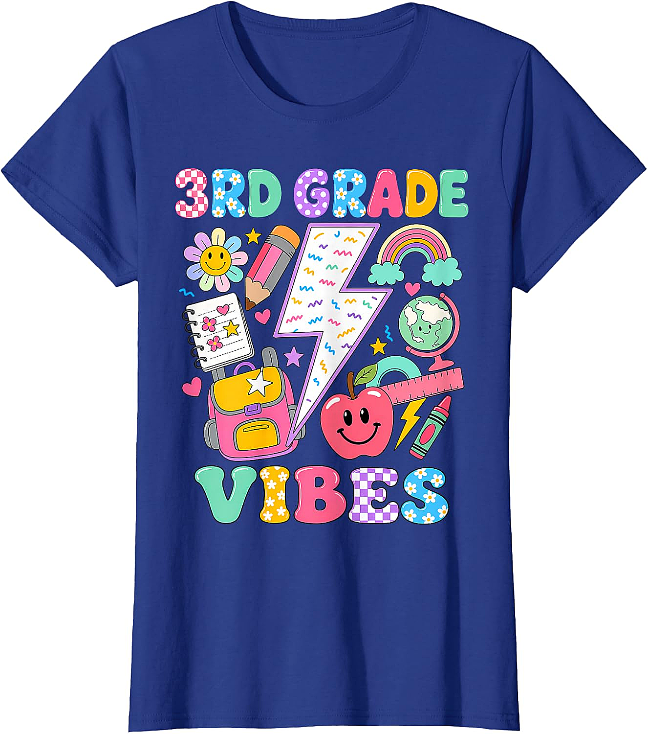  3rd Grade Vibes T-Shirt Back to School Girls Tee