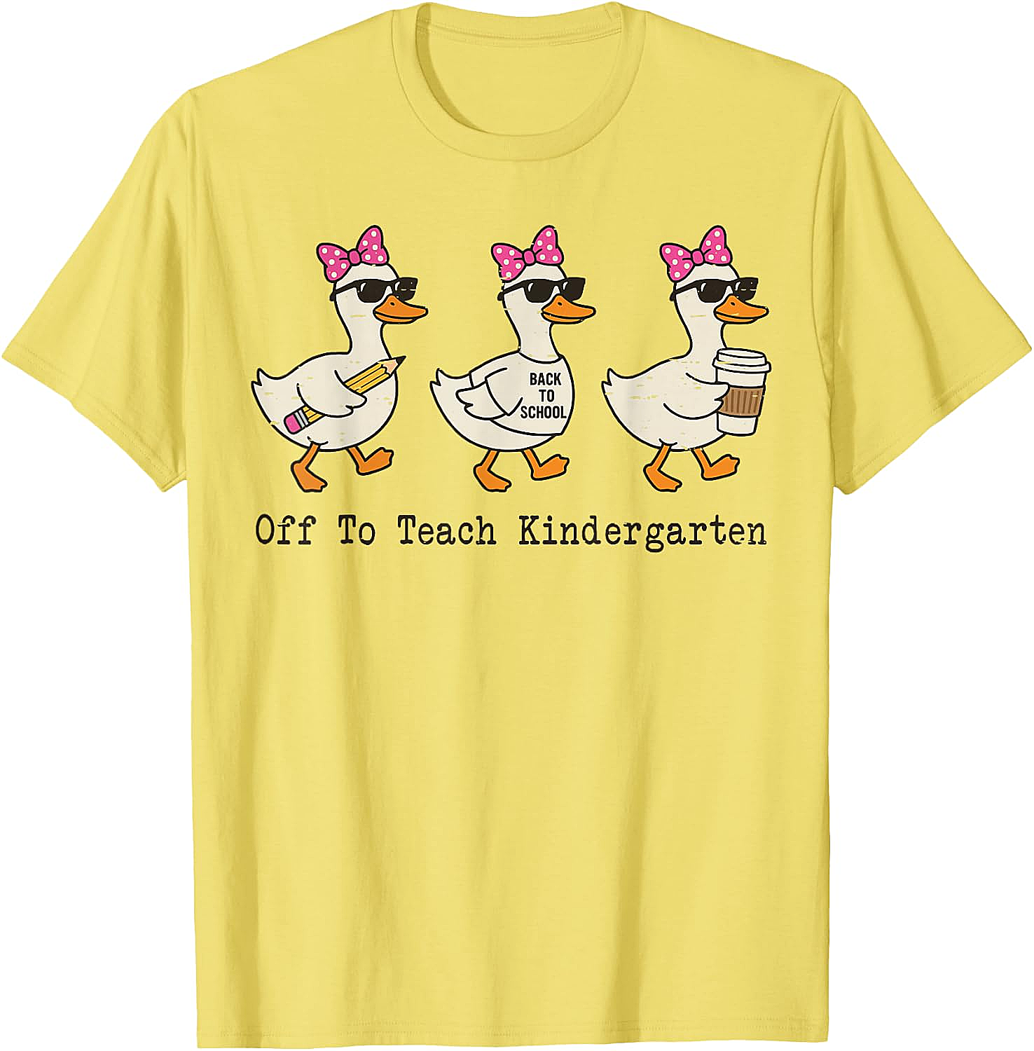  Kindergarten Teacher Goose T-Shirt Funny Back to School Gift