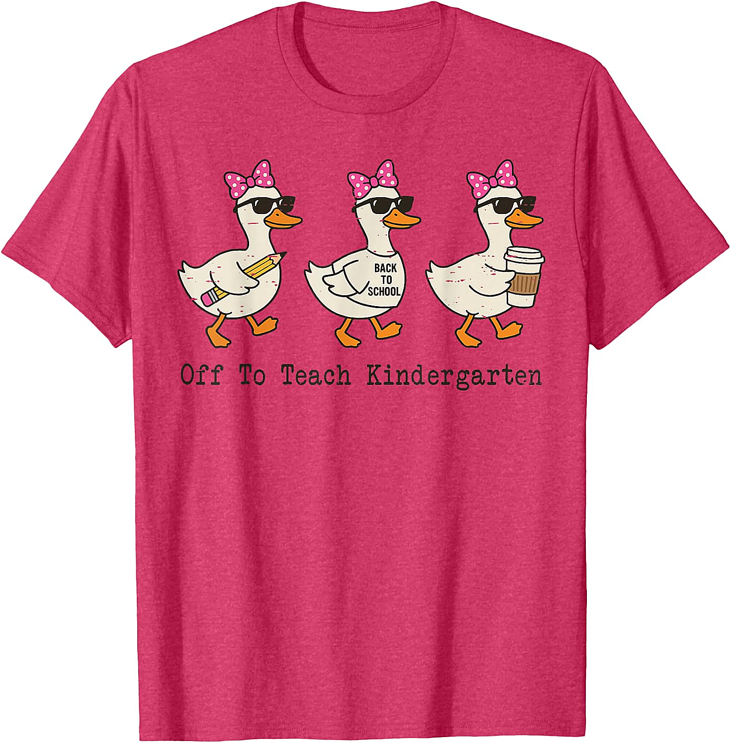  Kindergarten Teacher Goose T-Shirt Funny Back to School Gift