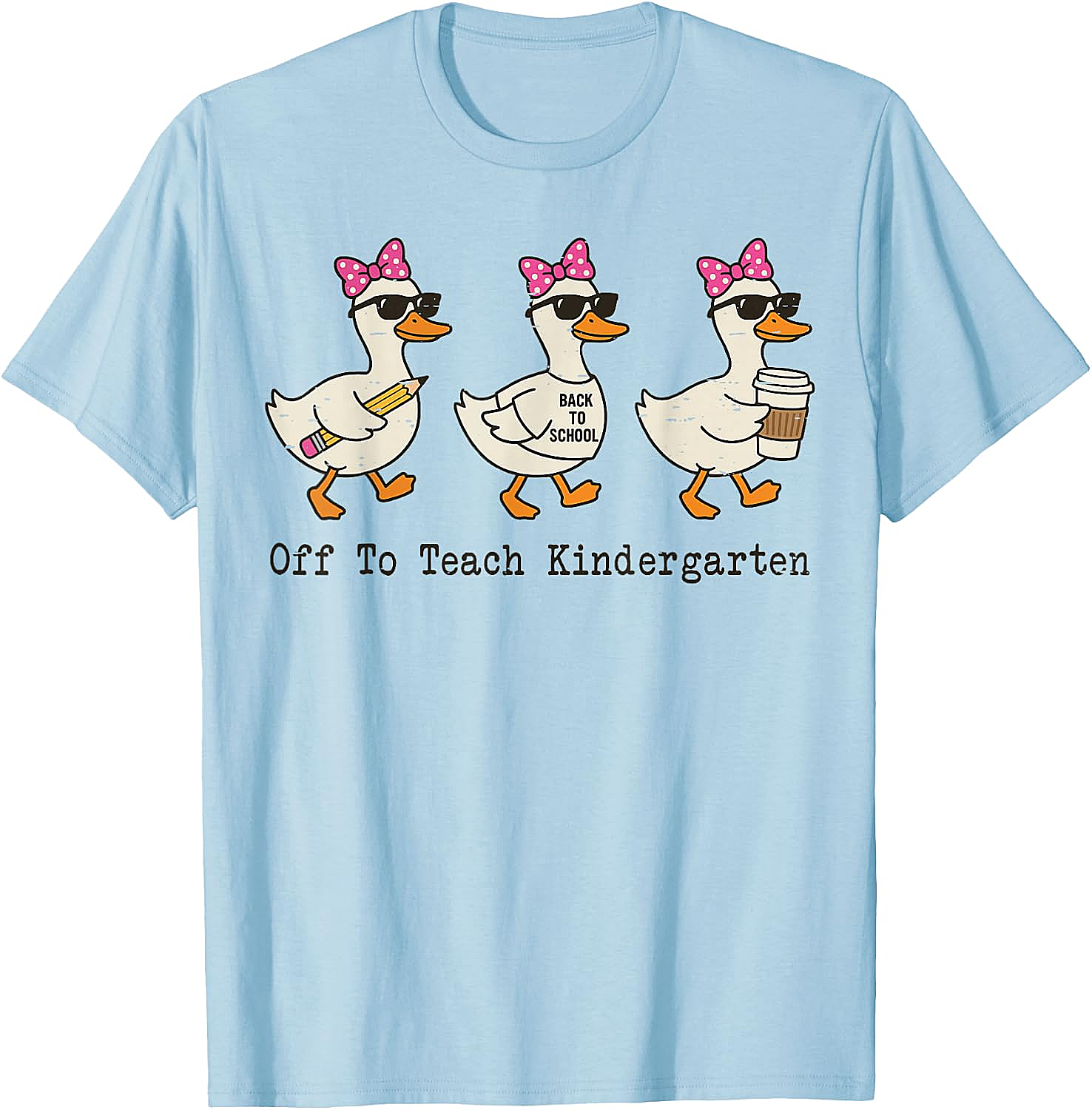  Kindergarten Teacher Goose T-Shirt Funny Back to School Gift