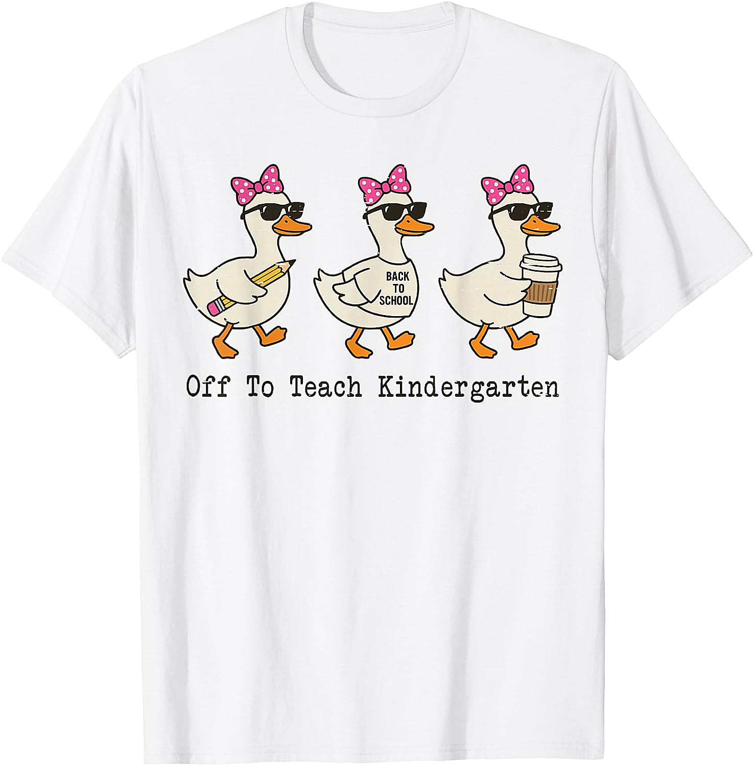 Kindergarten Teacher Goose T-Shirt Funny Back to School Gift