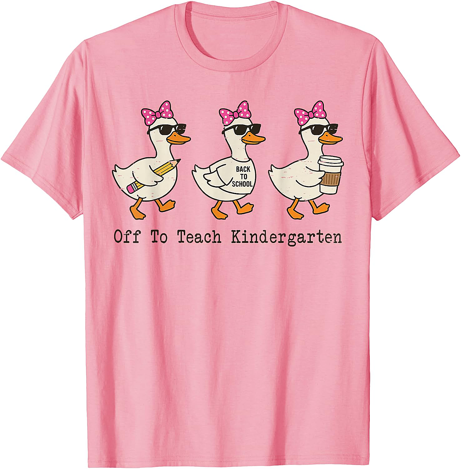  Kindergarten Teacher Goose T-Shirt Funny Back to School Gift