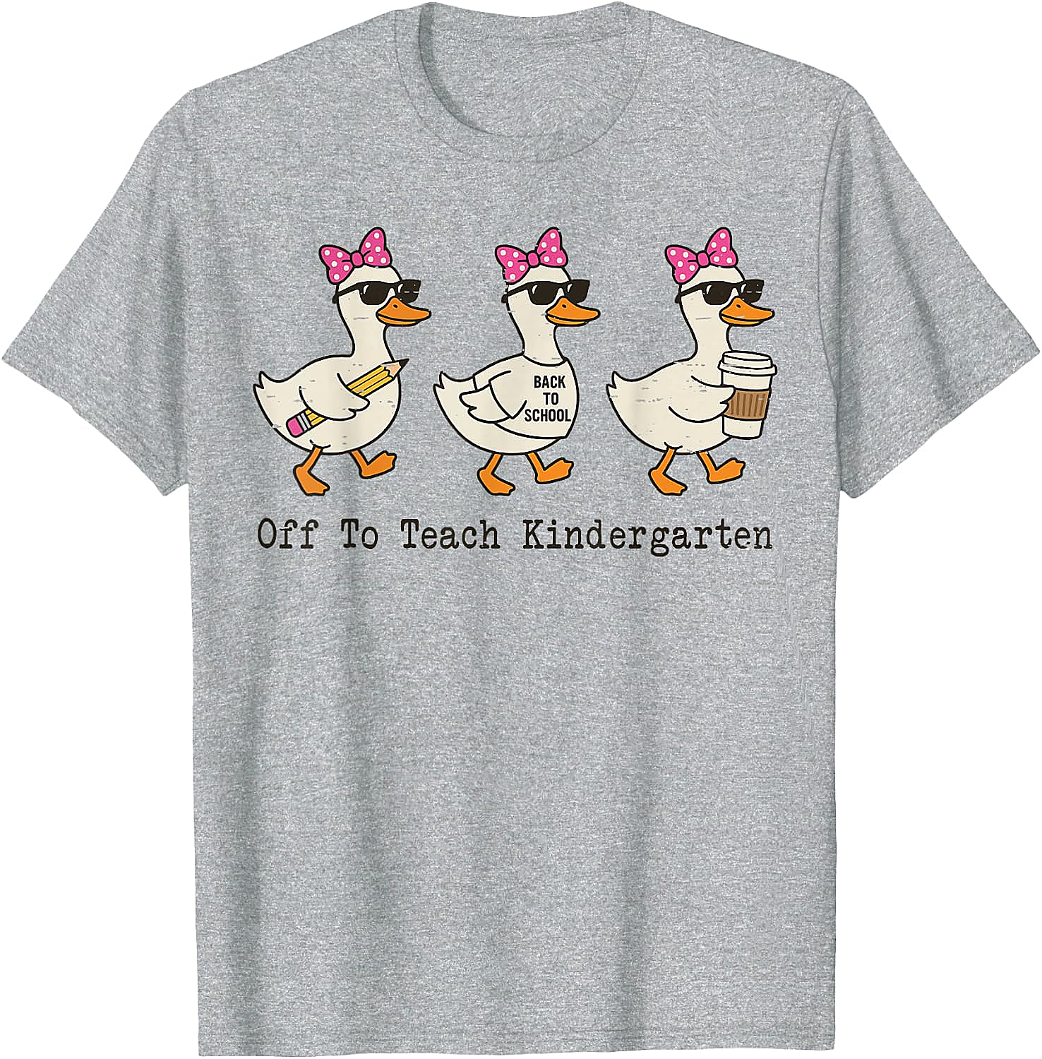  Kindergarten Teacher Goose T-Shirt Funny Back to School Gift