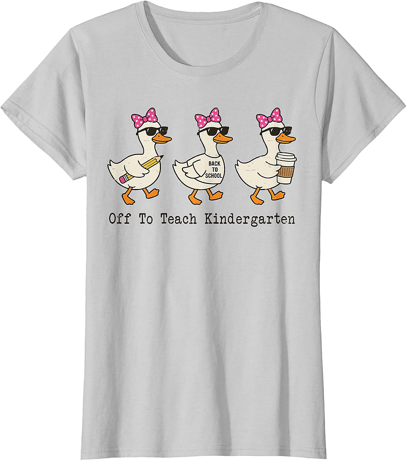  Kindergarten Teacher Goose T-Shirt Funny Back to School Gift