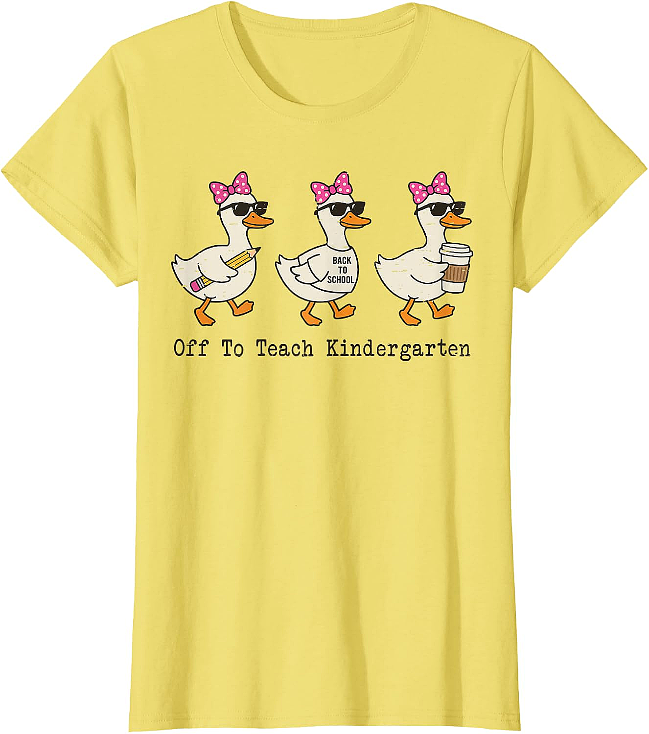  Kindergarten Teacher Goose T-Shirt Funny Back to School Gift