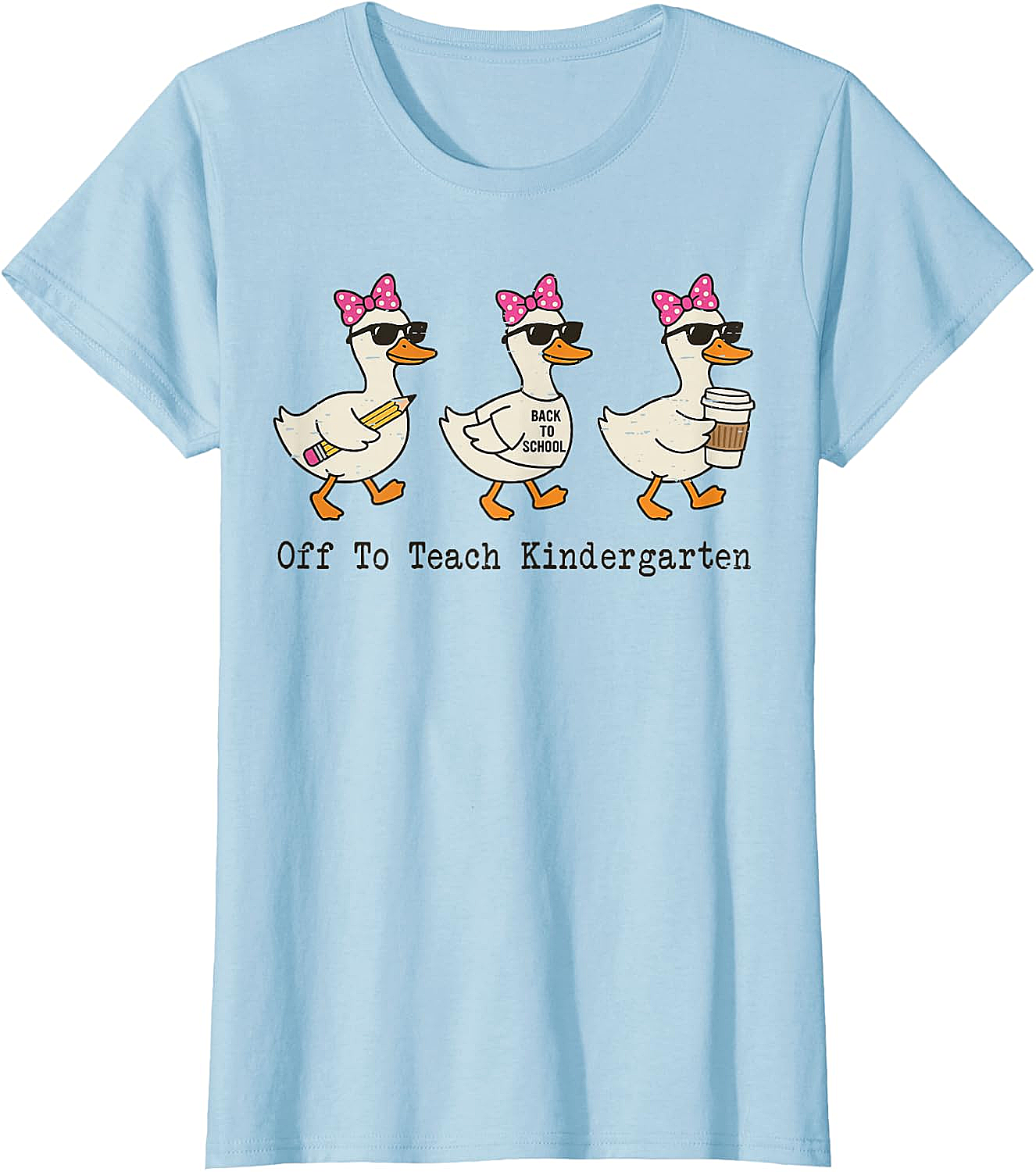  Kindergarten Teacher Goose T-Shirt Funny Back to School Gift