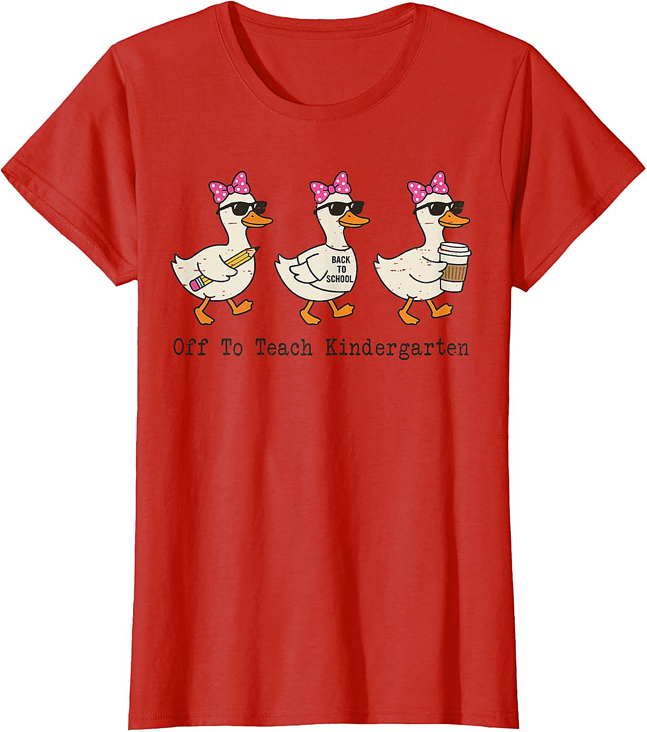  Kindergarten Teacher Goose T-Shirt Funny Back to School Gift