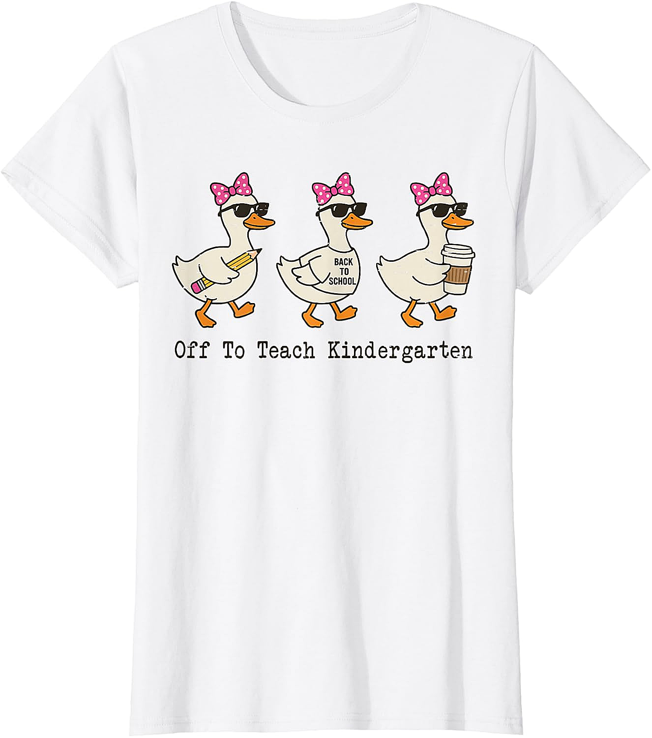  Kindergarten Teacher Goose T-Shirt Funny Back to School Gift