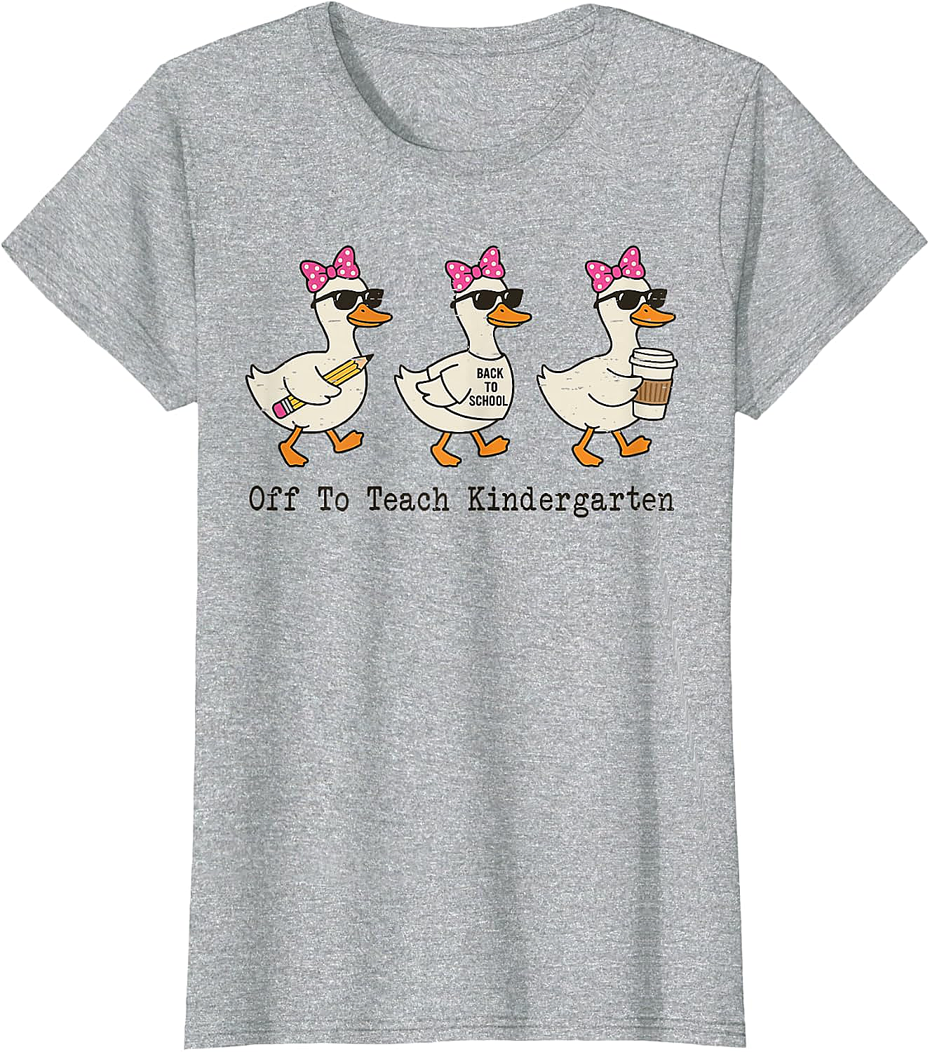  Kindergarten Teacher Goose T-Shirt Funny Back to School Gift