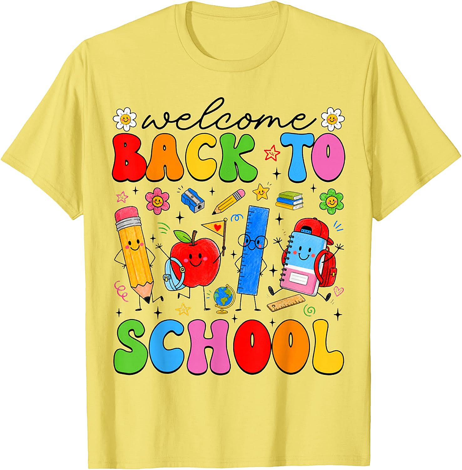 Welcome Back to School Cute Supplies Kids T-Shirt