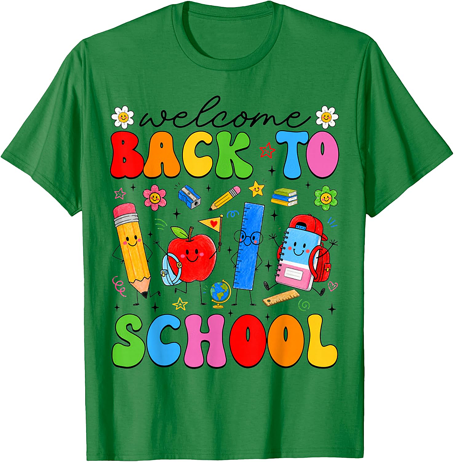 Welcome Back to School Cute Supplies Kids T-Shirt