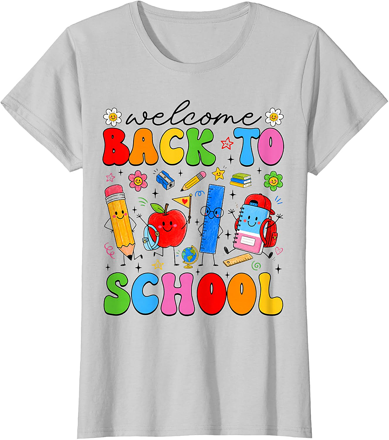 Welcome Back to School Cute Supplies Kids T-Shirt