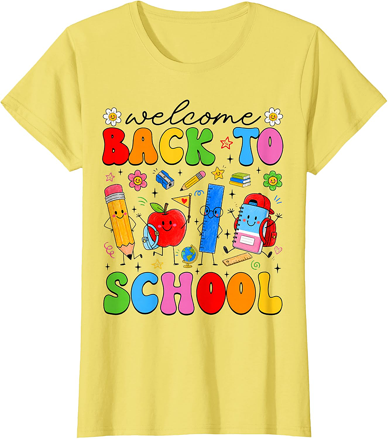 Welcome Back to School Cute Supplies Kids T-Shirt