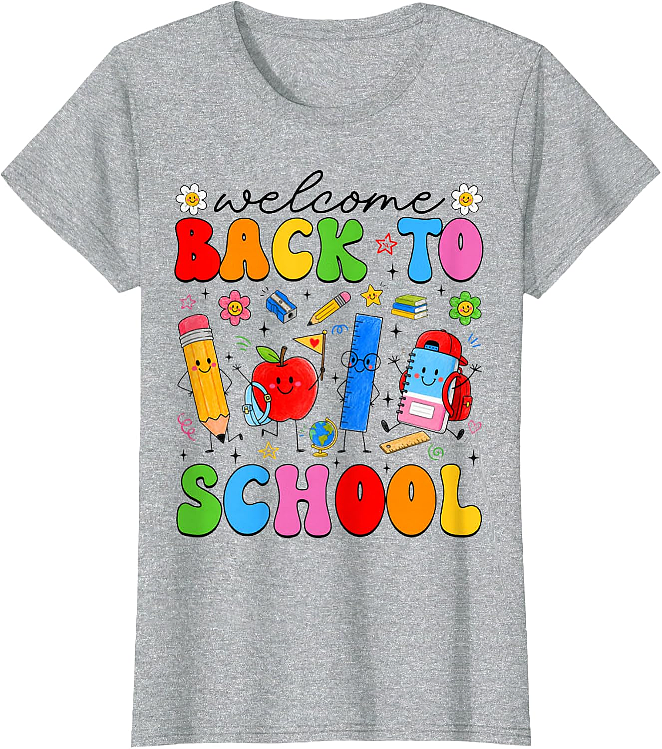 Welcome Back to School Cute Supplies Kids T-Shirt