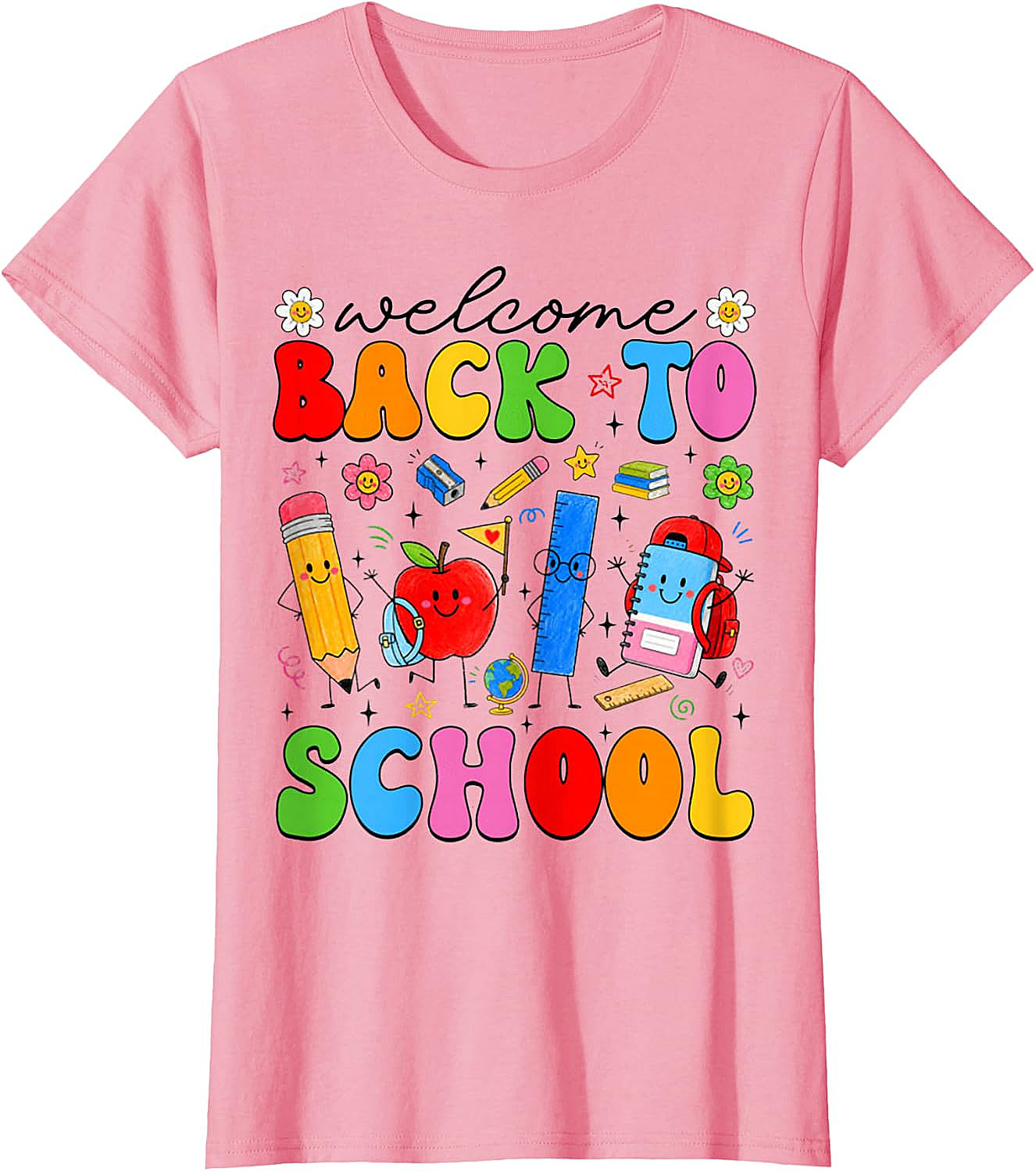 Welcome Back to School Cute Supplies Kids T-Shirt