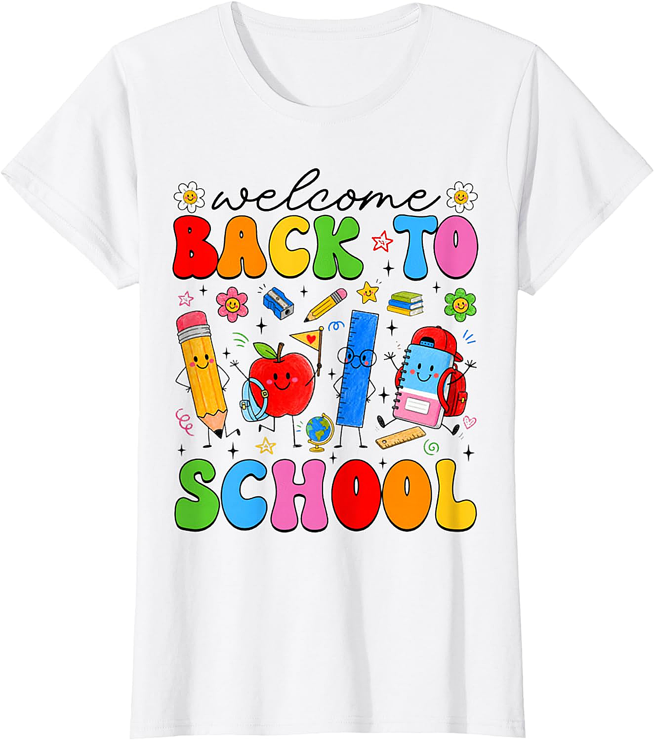 Welcome Back to School Cute Supplies Kids T-Shirt