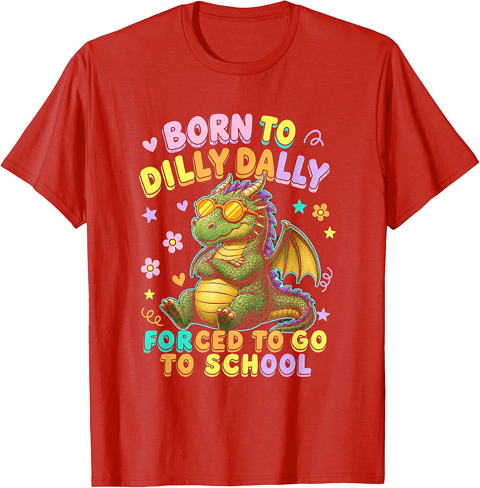 Dilly Dally Dragon T-Shirt | Funny Back to School Tee