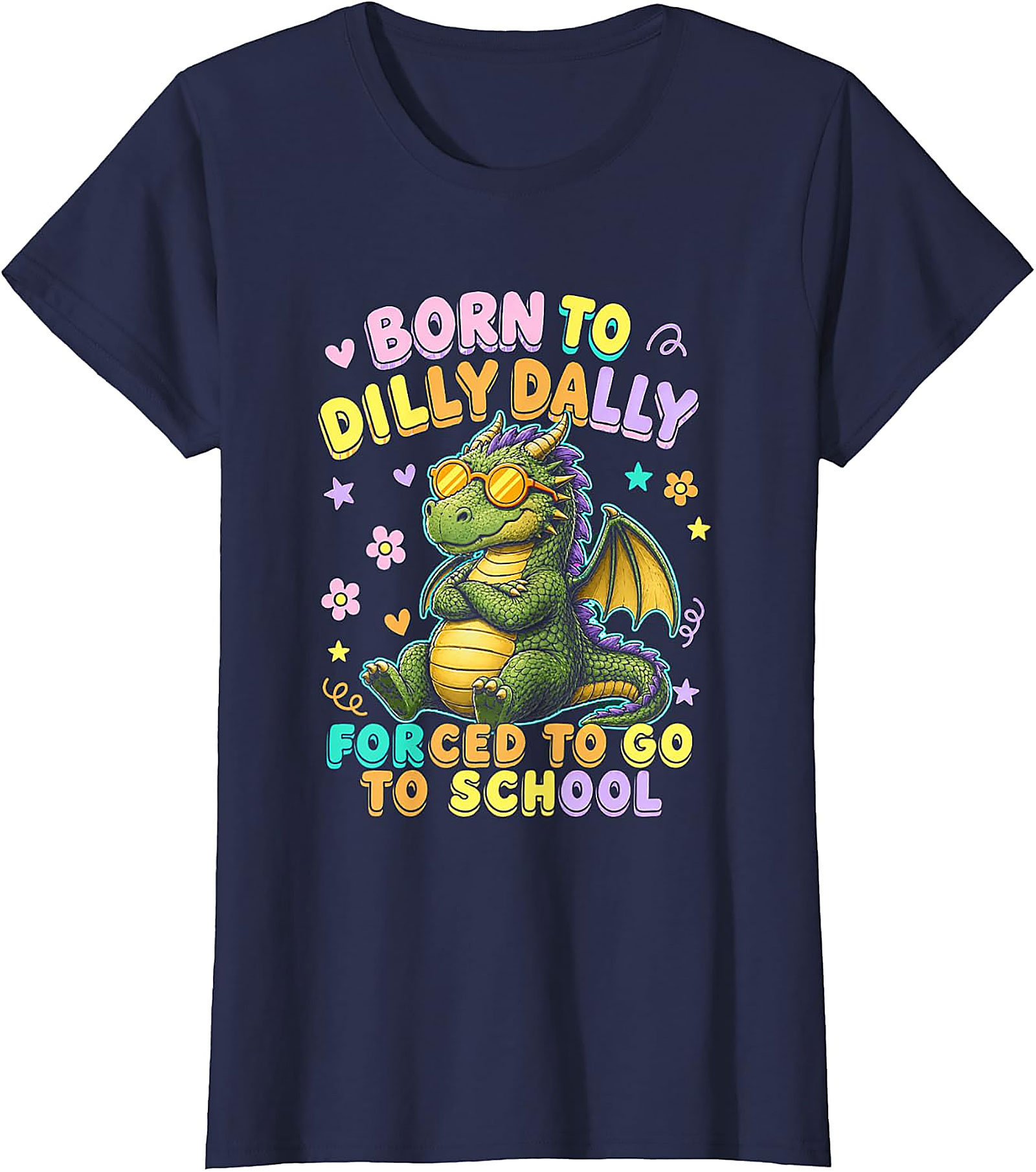 Dilly Dally Dragon T-Shirt | Funny Back to School Tee