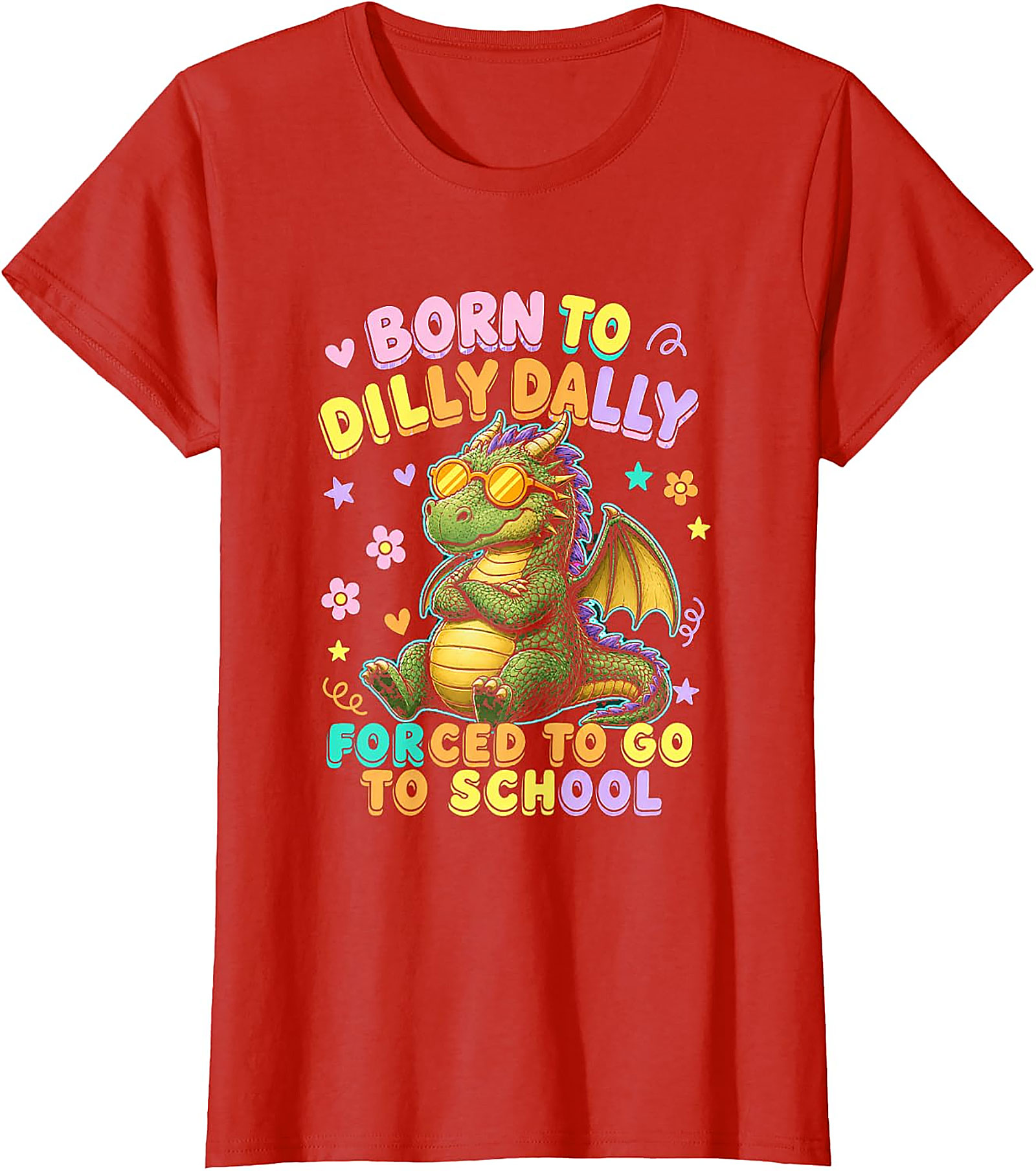 Dilly Dally Dragon T-Shirt | Funny Back to School Tee