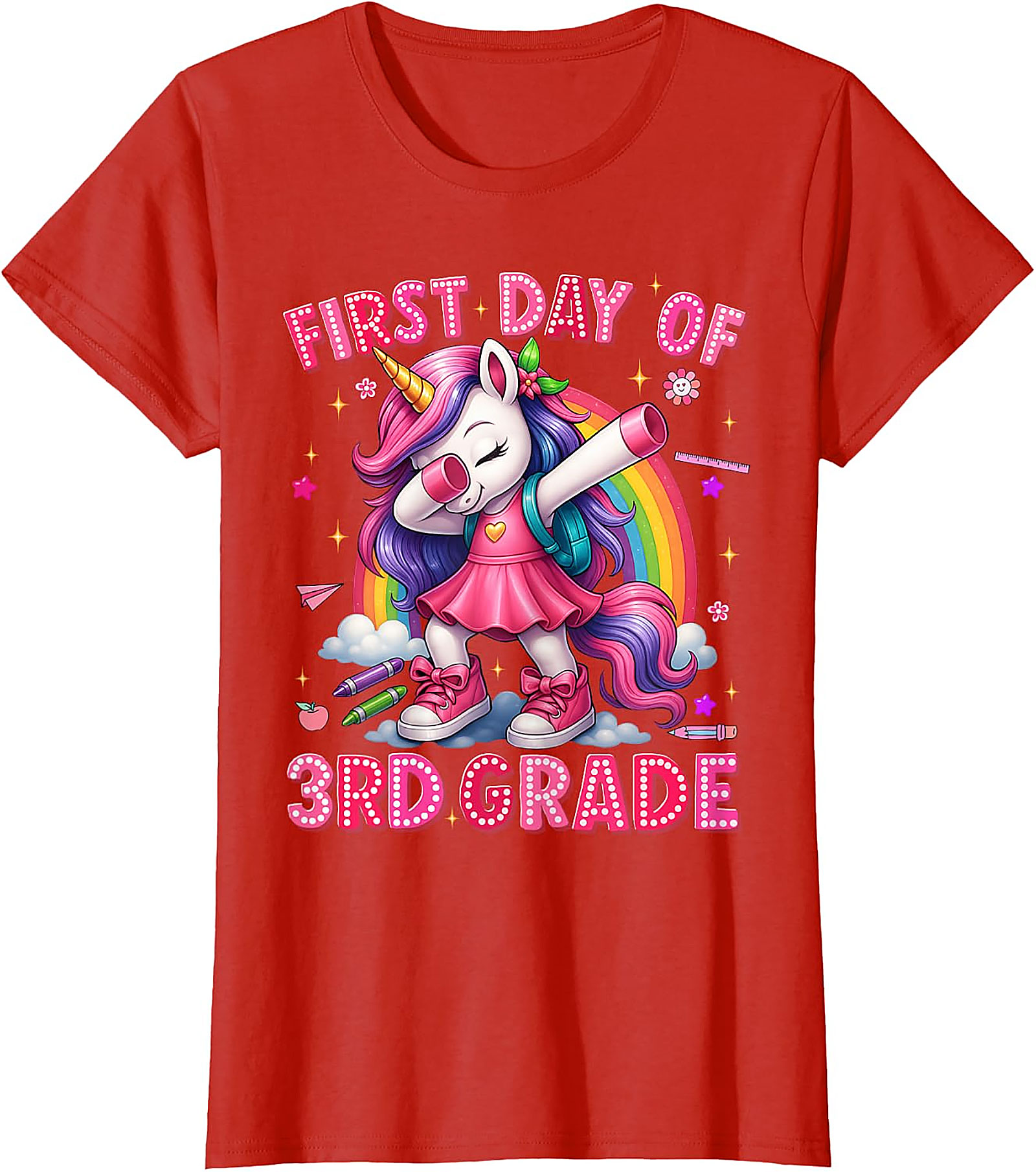 3rd Grade Unicorn T-Shirt | Back to School Girls Tee