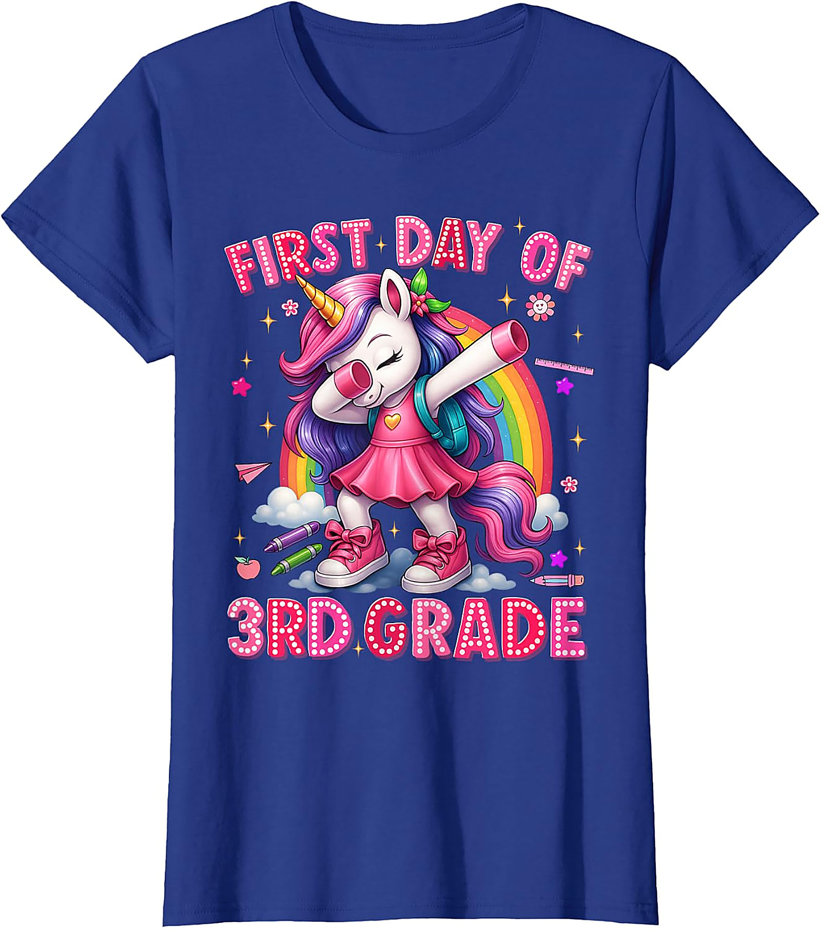 3rd Grade Unicorn T-Shirt | Back to School Girls Tee