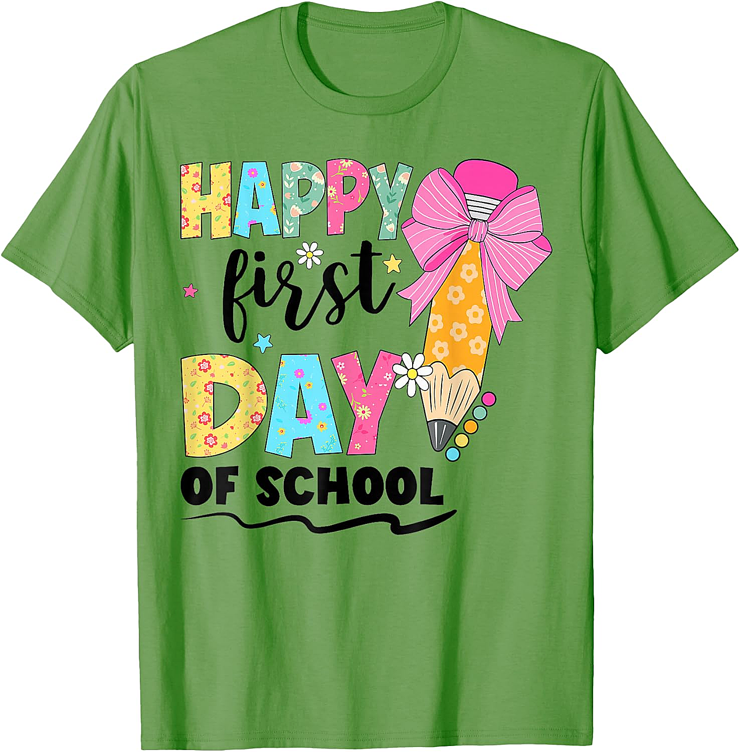 Happy First Day of School T-Shirt Back to School Tee