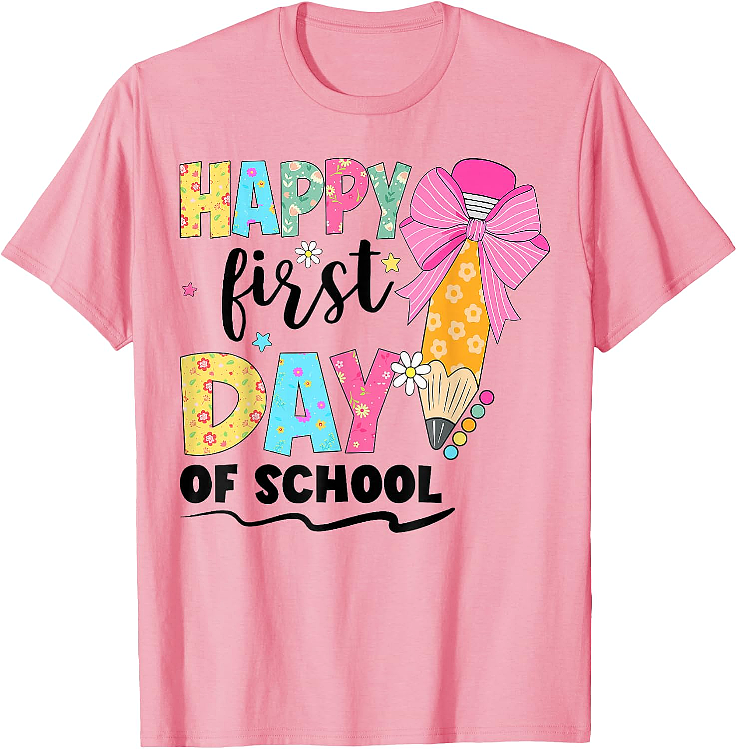 Happy First Day of School T-Shirt Back to School Tee