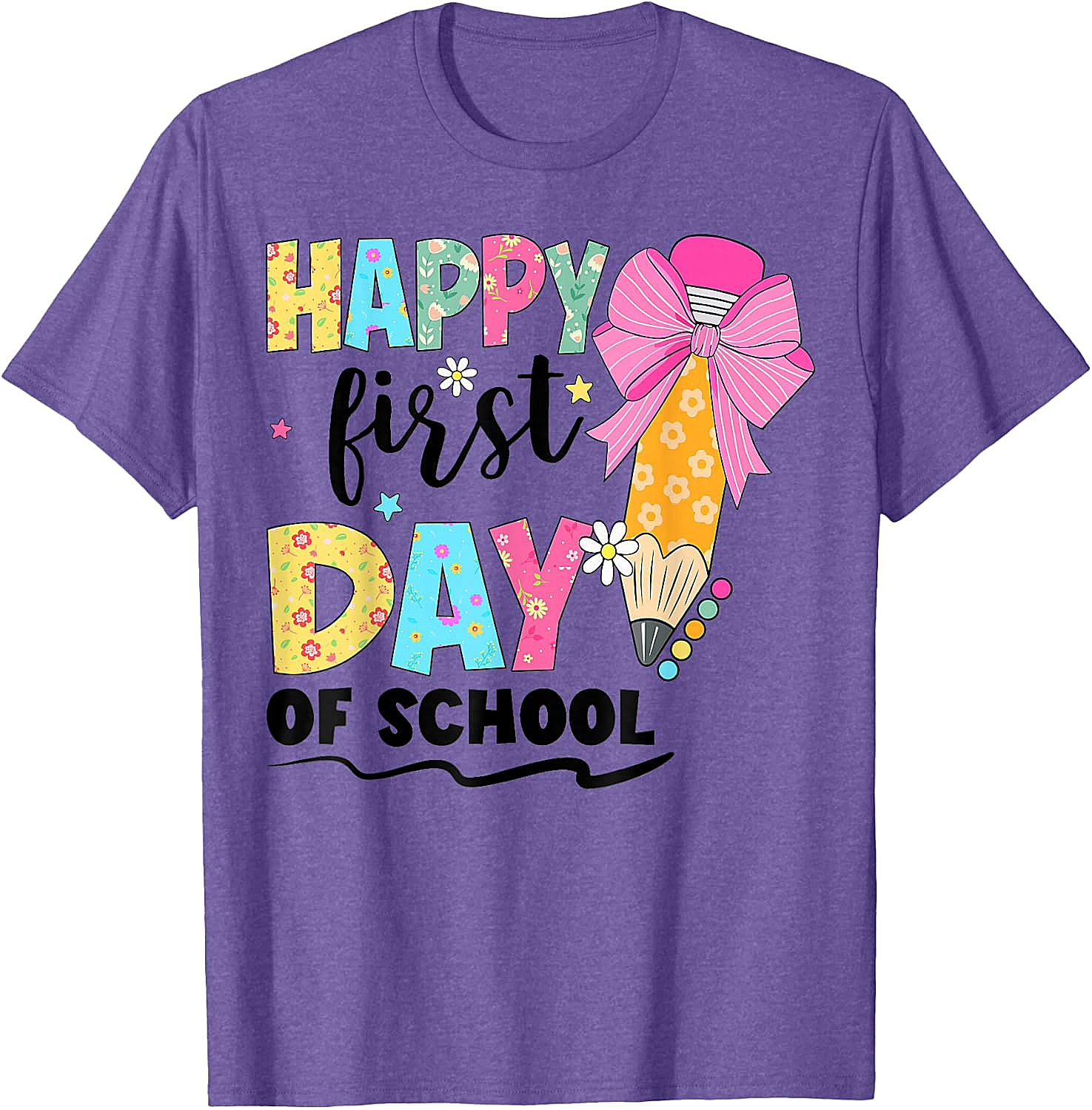 Happy First Day of School T-Shirt Back to School Tee