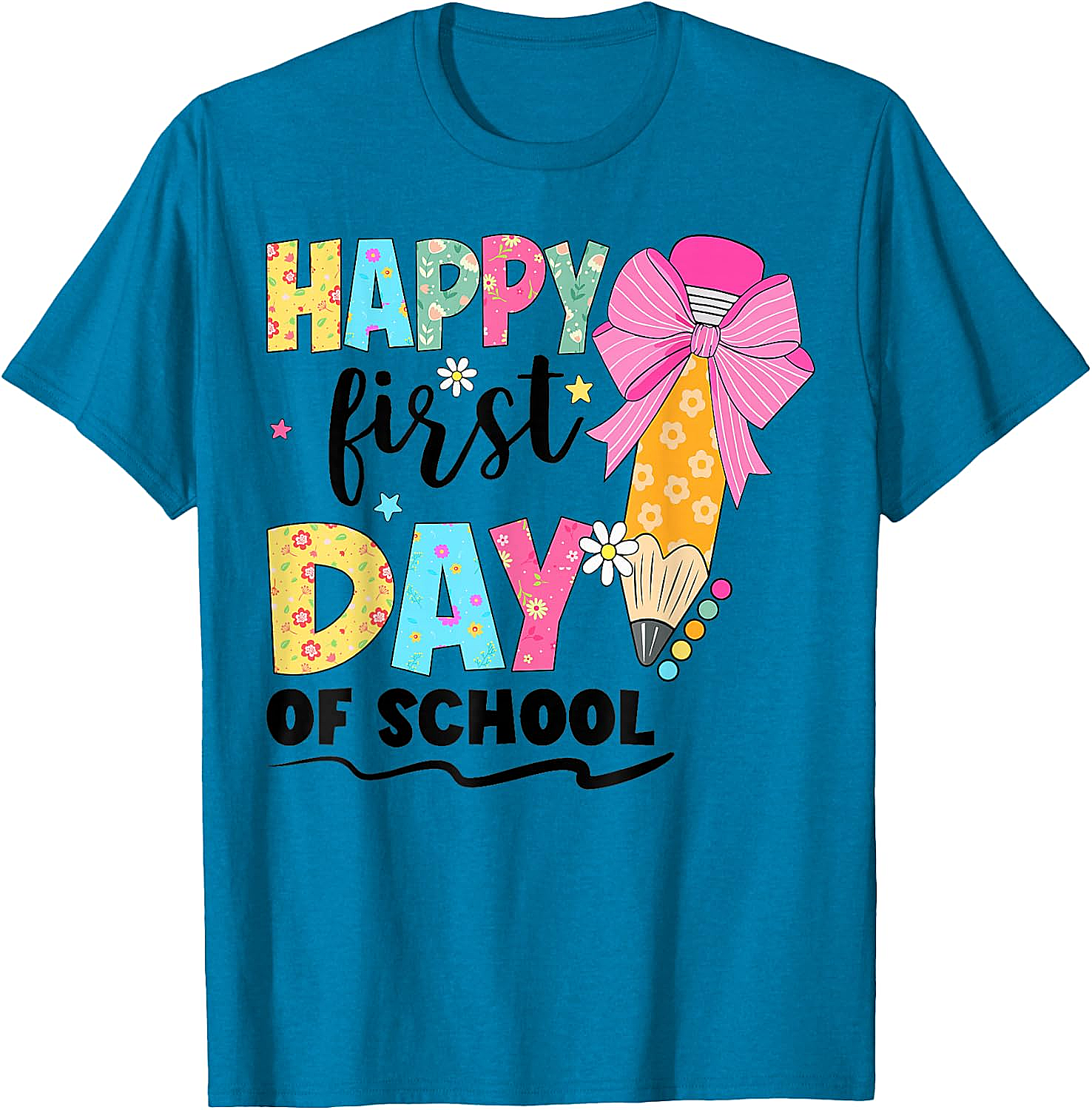 Happy First Day of School T-Shirt Back to School Tee