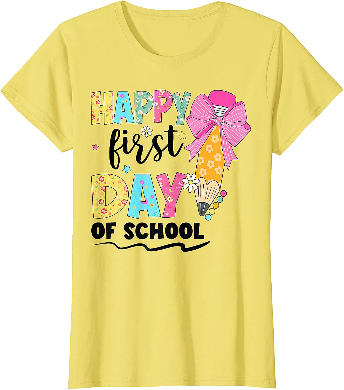 Happy First Day of School T-Shirt Back to School Tee
