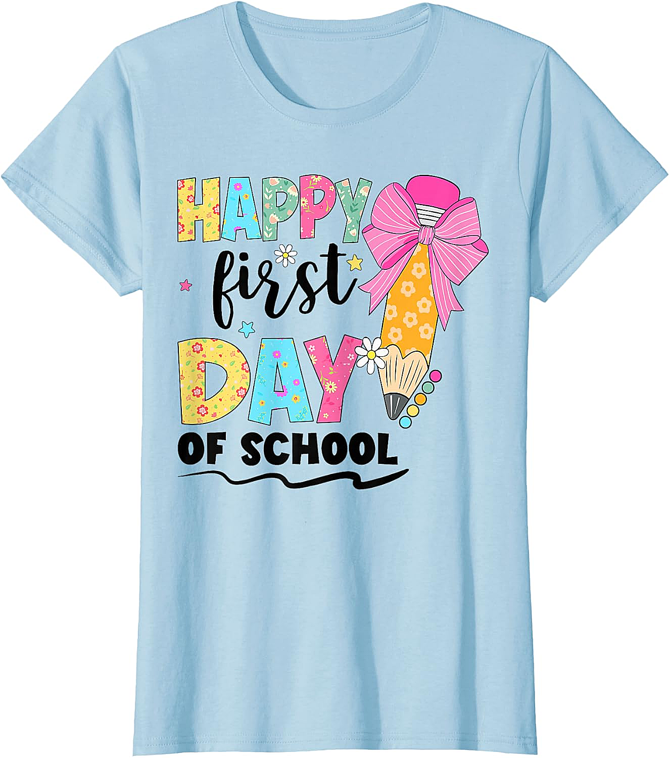 Happy First Day of School T-Shirt Back to School Tee