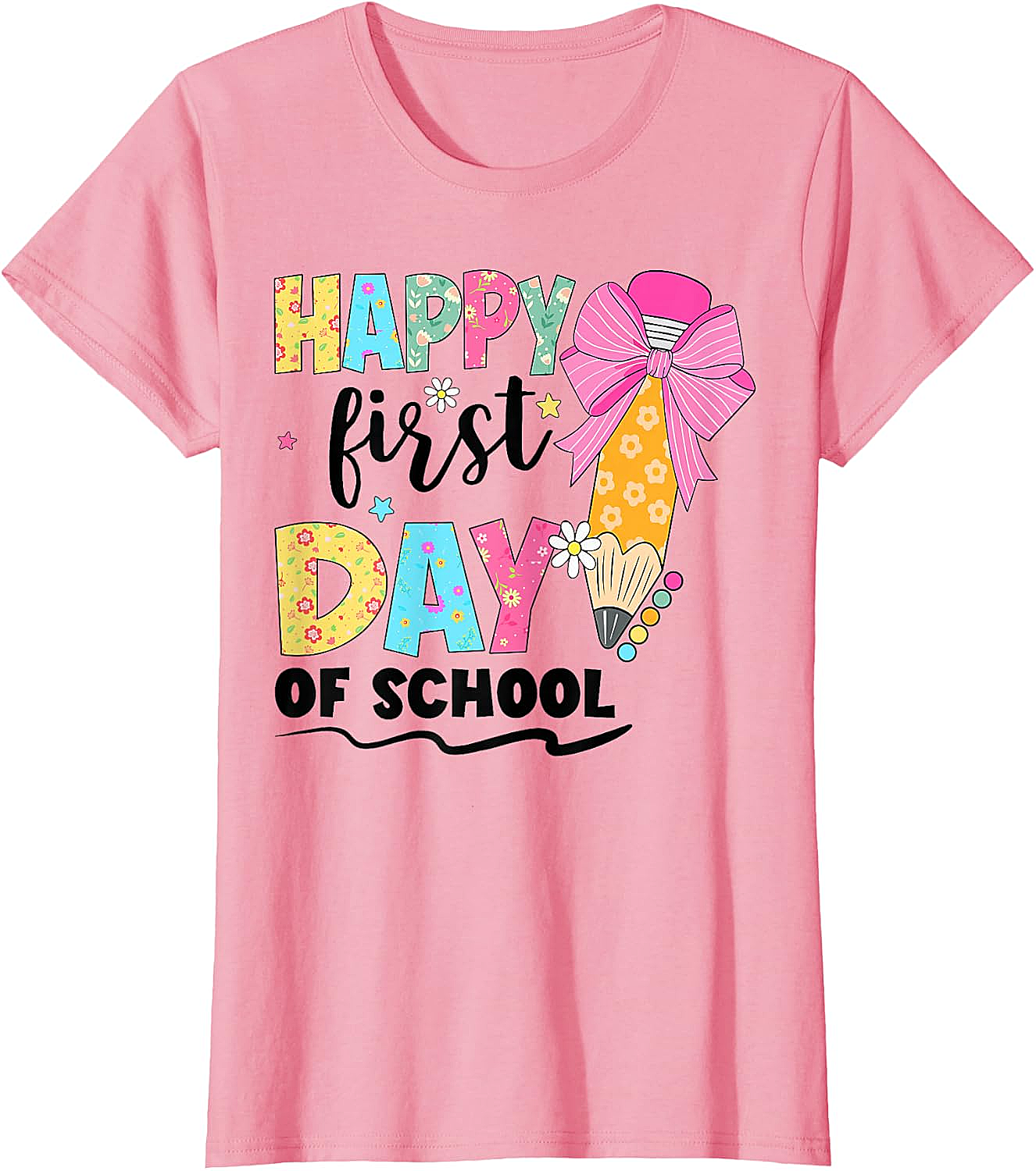 Happy First Day of School T-Shirt Back to School Tee
